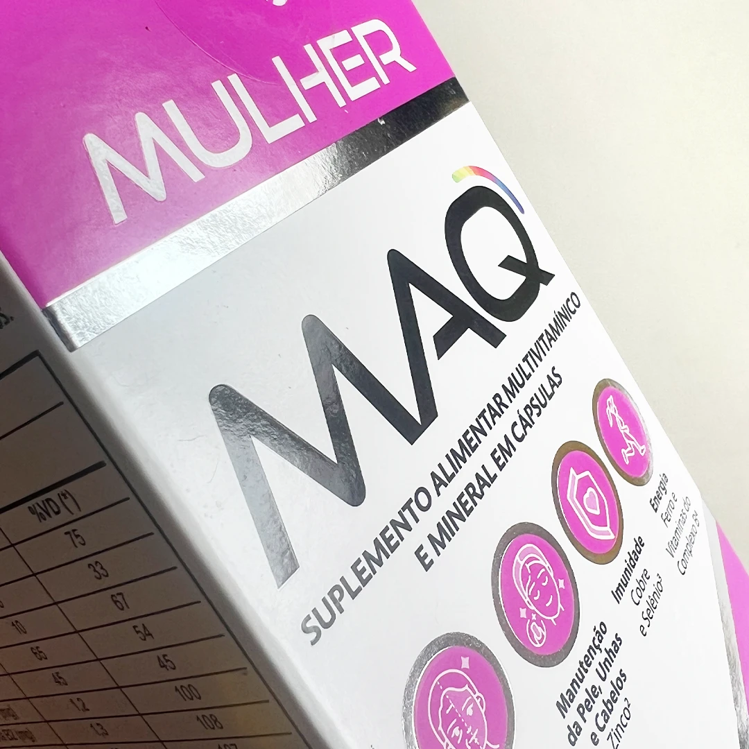 MAQ Eurofarma - Design de Embalagem | Redesign | Posicionamento de Marca - Foto da embalagem Maq Mulher