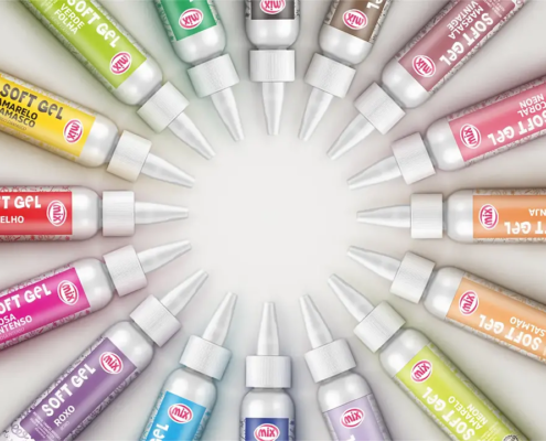 Redesign de Embalagem Soft Gel Mix