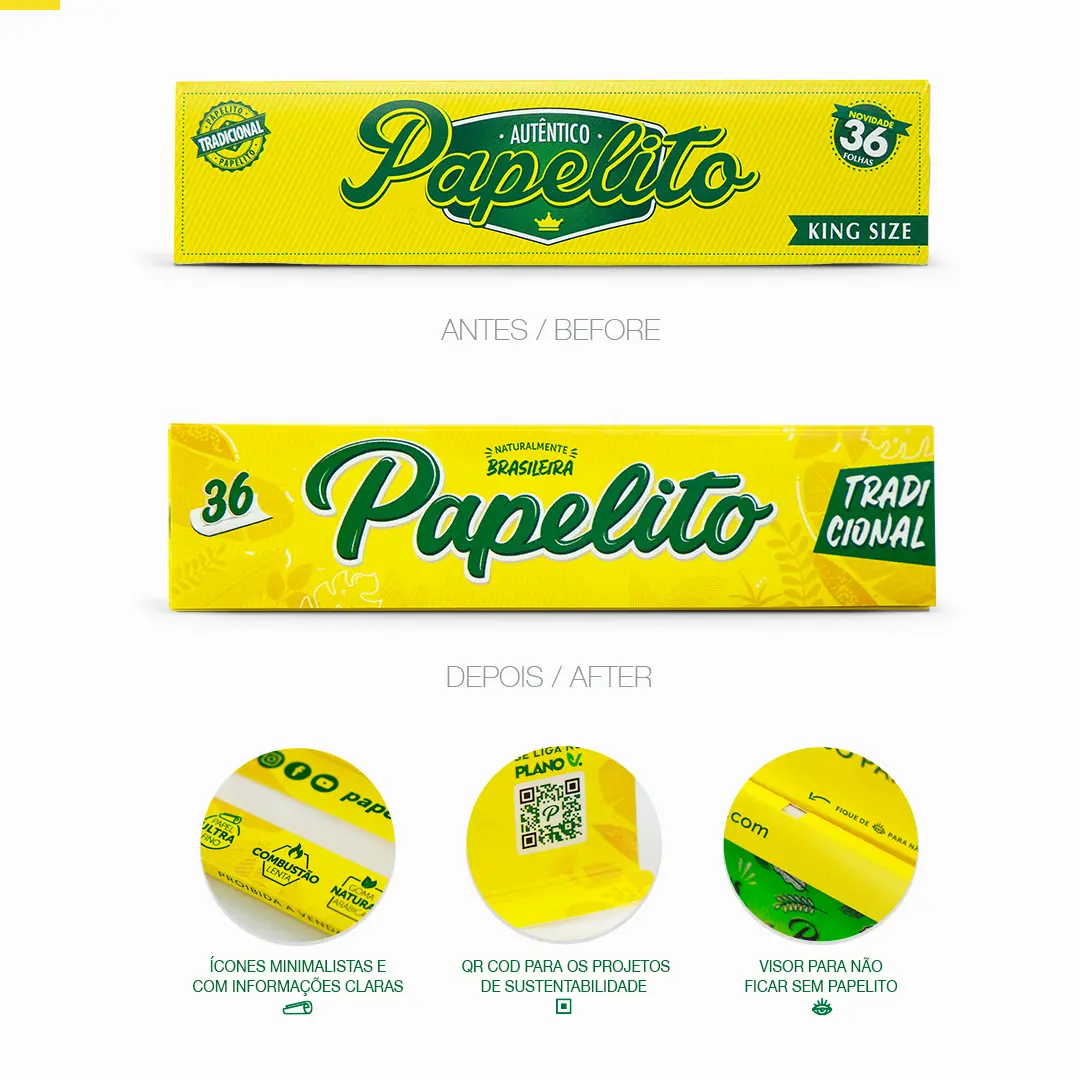 Rebranding da Papelito: Case de Identidade e Embalagem | Capokia! Rebranding e Embalagem Papelito Brasil